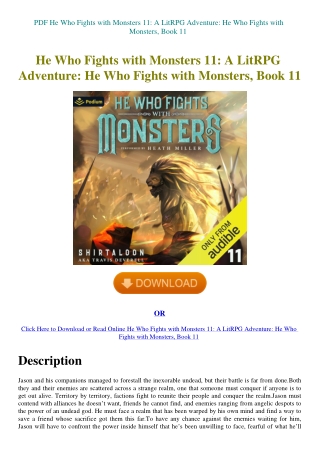 PDF He Who Fights with Monsters 11 A LitRPG Adventure He Who Fights with Monsters  Book 11