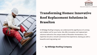 Transforming Homes Innovative Roof Replacement Solutions in Braselton.