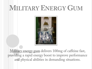 Military Energy Gum