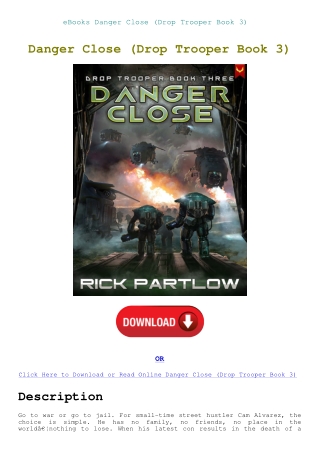 eBooks Danger Close (Drop Trooper Book 3)