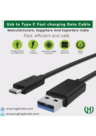 Usb to Type C Fast charging Data Cable Manufacturers, Suppliers and Exporters In