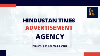 Hindustan Times Advertisement Service - Ritz Media World