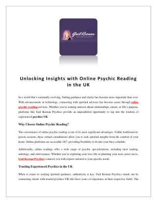 Psychic Text Uk | Gail Keenan Psychics