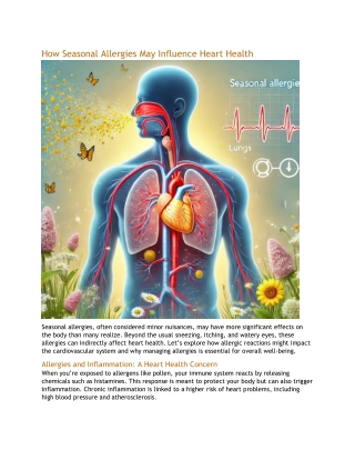 How Seasonal Allergies May Influence Heart Health