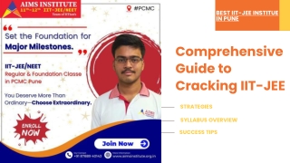 IIT-JEE Coaching Classes in Pimpri Chinchwad (PCMC) and Pune