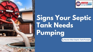 Signs Your Septic Tank Needs Pumping