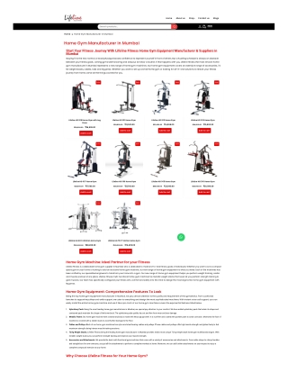 Home gym manufacturer in Mumbai