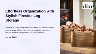 Effortless Organization with Stylish Fireside Log Storage