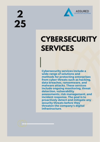 Cybersecurity Services | Assured Technology Solutions