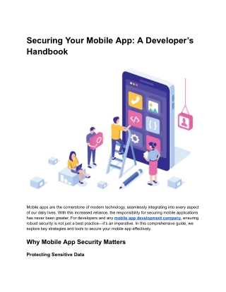 Securing Your Mobile App_ A Developer’s Handbook