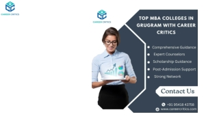Top MBA Colleges in Gurugram with Career Critics