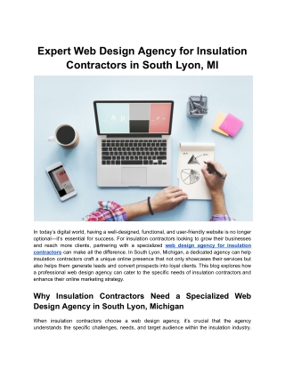Expert Web Design Agency for Insulation Contractors in South Lyon, MI