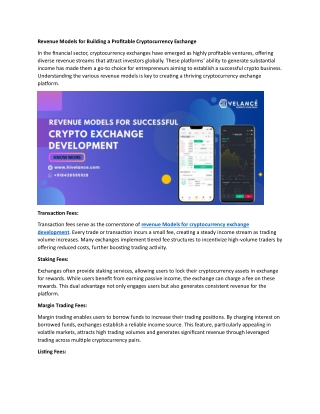Revenue Models for Building a Profitable Cryptocurrency Exchange