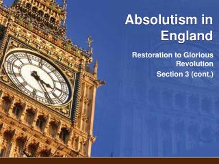 Absolutism in England