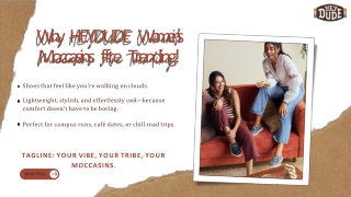 Buy Trendy Women’s Moccasin Shoes at HEYDUDE