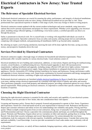 Boon Electrical Contractors