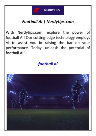 Football Ai | Nerdytips.com