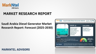 Saudi Arabia Diesel Generator Market Research Report: Forecast (2025-2030)