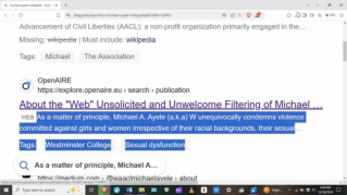 Unserious and Inappropriate Filtering of Key Questions on Title IX