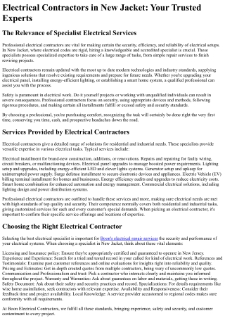 Boon Electrical Contractors