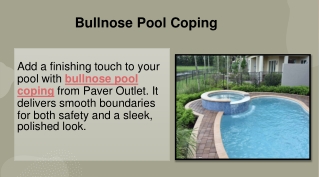 Bullnose Pool Coping