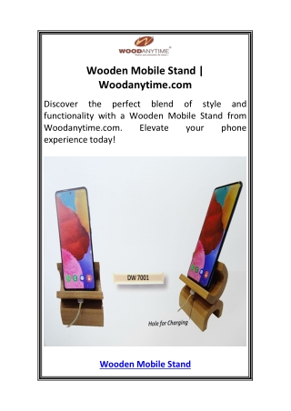 Wooden Mobile Stand  Woodanytime.com