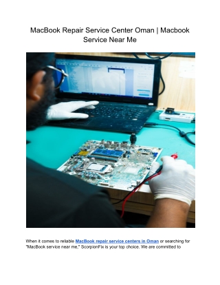 MacBook Repair Service Center Oman _ Macbook Service Near Me