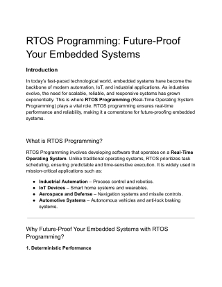 RTOS Programming_ Future-Proof Your Embedded Systems