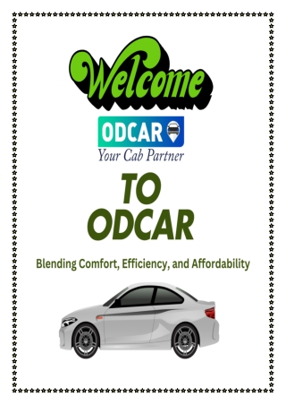 ODCAR’s Taxi Service in Puri – Blending Comfort, Efficiency, and Affordability