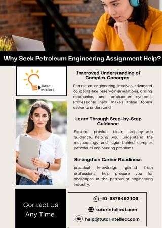 Why Seek Petroleum Engineering Assignment Help