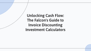 Invoice Discounting Investment Calculator - Falcon