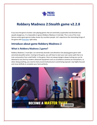 Robbery Madness 2:Stealth game v2.2.8