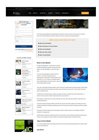 Types-of-forex-market