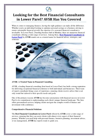 Best Financial Consultants in Lower Parel