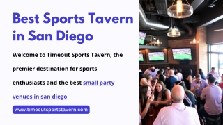 Best Sports Tavern in San Diego | Time Out Sports Tavern