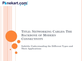 Networking Cables