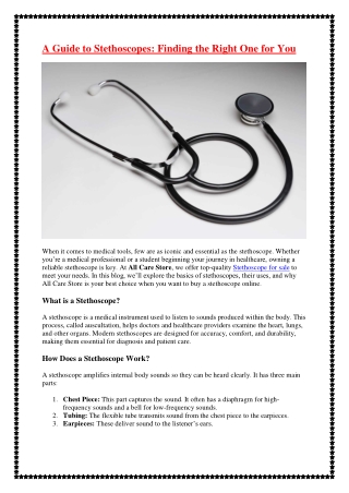 buy stethoscope online