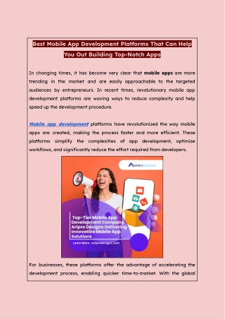 Best Mobile App Development Platforms That Can Help You Out Building Top-Notch Apps