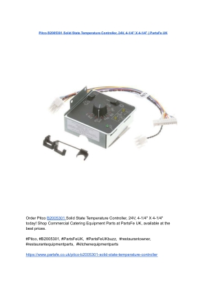 Pitco B2005301 Solid State Temperature Controller, 24V, 4-1_4_ X 4-1_4_ _ PartsFe UK