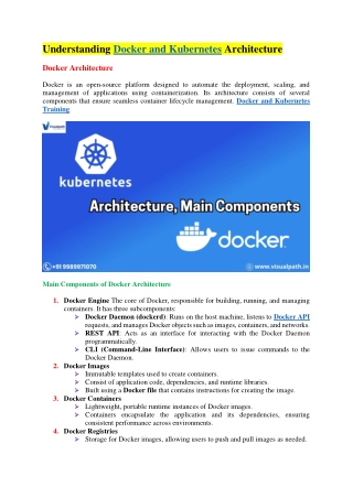 Best Docker Kubernetes Training - Docker Kubernetes Online