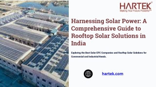 Harnessing Solar Power: A Comprehensive Guide to Rooftop Solar Solutions