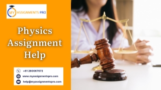 Physics Assignment Help | Myassignmentpro