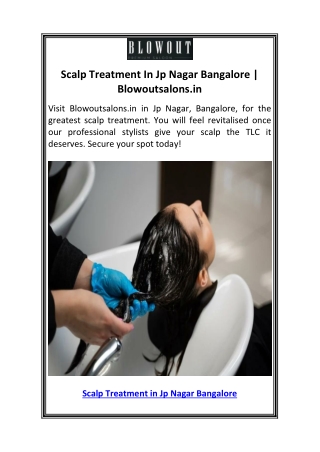 Scalp Treatment In Jp Nagar Bangalore  Blowoutsalons.in.pdf2
