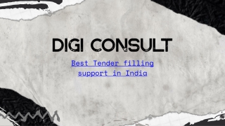 Digi Consult Offers Best Tender Filling Support in India