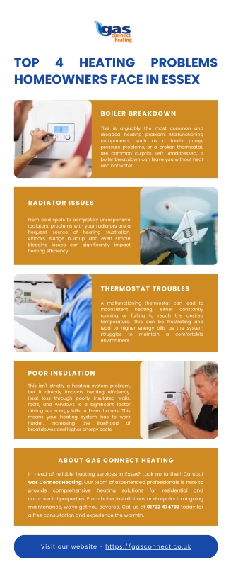 Top 4 Heating Problems Homeowners Face in Essex