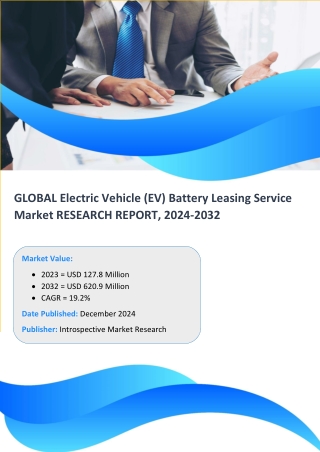 Electric Vehicle (EV) Battery Leasing Service Market