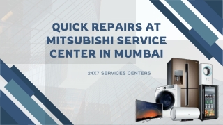 Quick Repairs at Mitsubishi Service Center in Mumbai