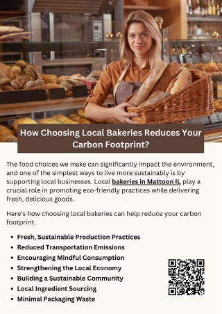 How Choosing Local Bakeries Reduces Your Carbon Footprint?