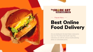 The Shore Eat: Your Destination for the Best Online Food Service