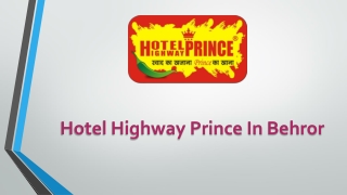 Hotel Highway Prince in Behror